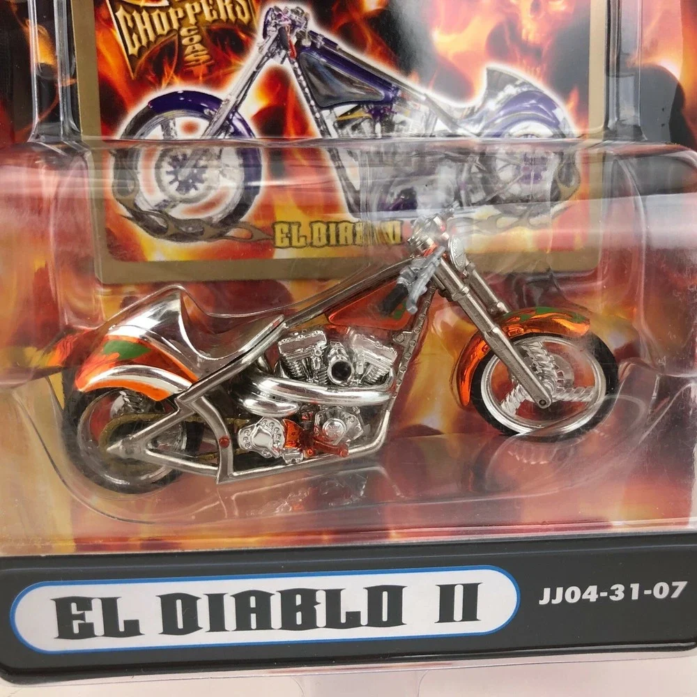 Jesse James West Coast Chopper EL DIABLO II‎ Custom Motorcycle Bike Orange 1/31